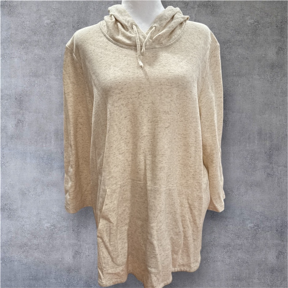 J Jill pure Jill Fit Women's Hoodie cotton linen Top XL